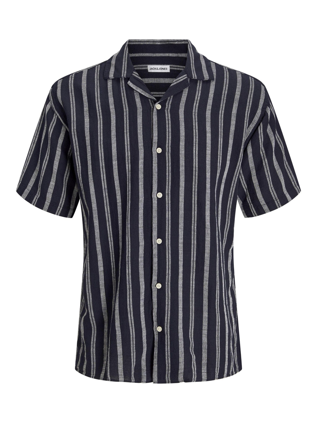 JACK & JONES Mens JJEENZO STRIPE RESORT SHIRT SS SN Modern