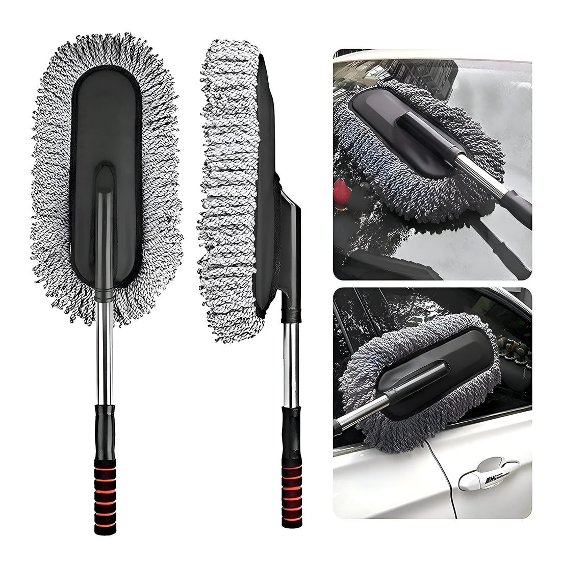 Nano Fiber Car Wax Remover Tool, Nano Fiber Car Dust Brush/Wash Brush, Interior and Exterior Cleaning Kit, 1 Piece (Multicolor) - Perfect for Keeping Your Car Clean