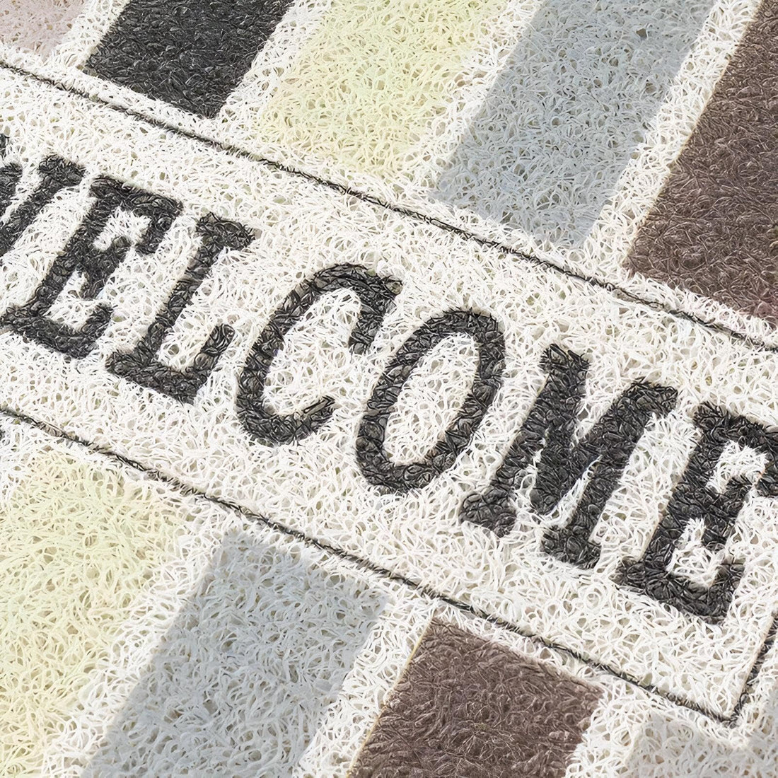 Floor Mat - Fashionable and Functional Rubber Mat for Apartment Doors and Bathrooms, Easy to Clean, Size 70x40cm, Many Stylish Designs