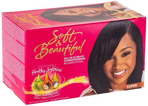Soft & Beautiful No-lye Ultimate Conditioning Relaxer System SUPER