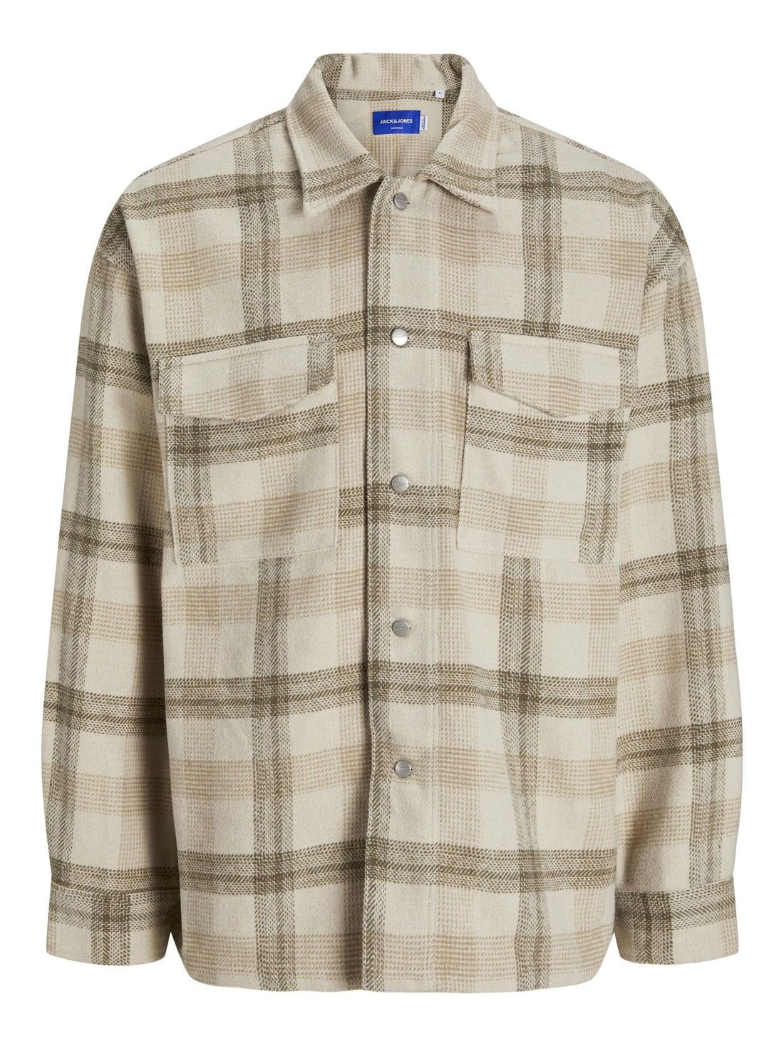 JACK & JONES Men's Vester-Bro Check Long-Sleeves Shirt jacket (pack of 1)