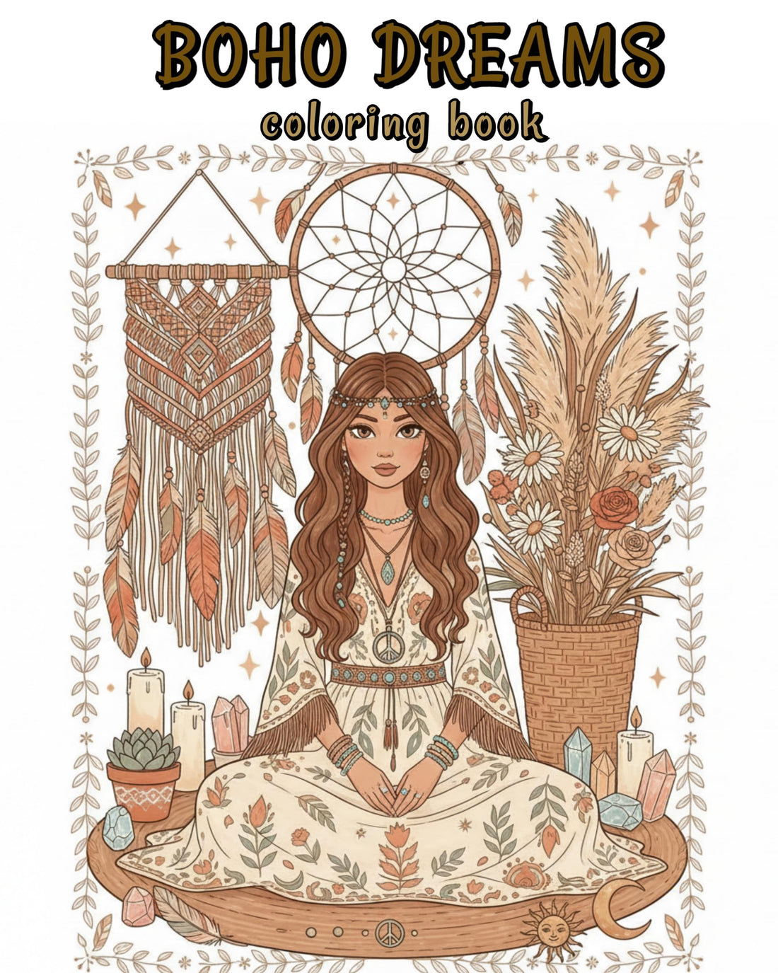 Coloring Sheets 24 Professional Drawing for Adults and Coloring Professionals (A4) (BOHO)