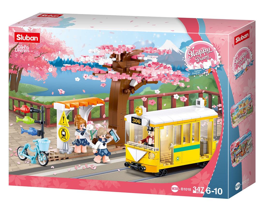 Sluban Downtown Girls' Building Toy Building Pieces Toy Sluban - 347 Pieces, M38-B1018