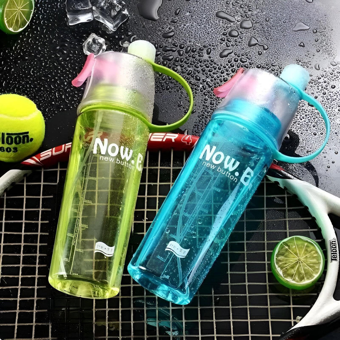 Gym spray water bottle-600ml light refillable bottle for fitness and running multicolored and multi-use