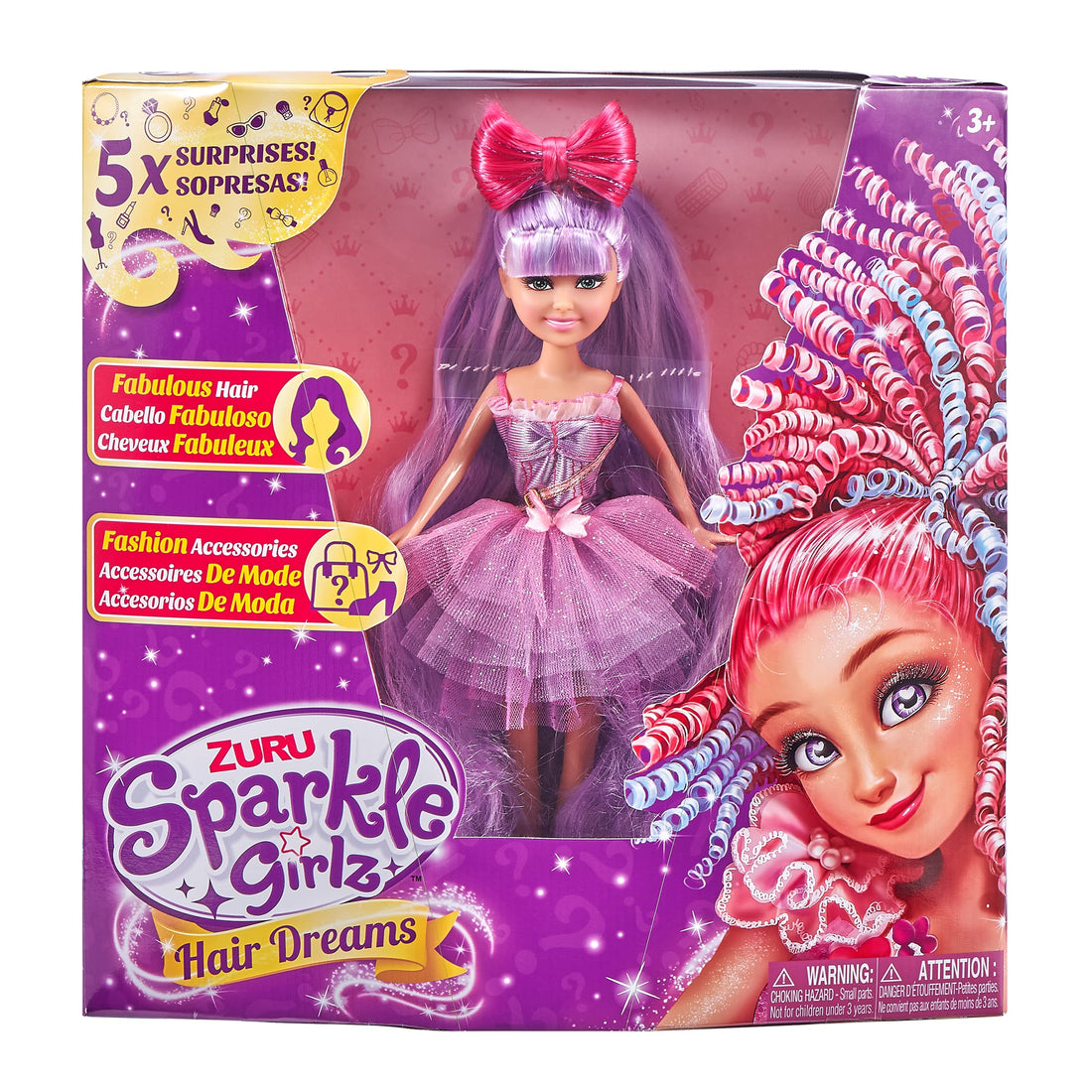 Sparkle Girlz Zuru hair dreams assorted - 10.5" doll