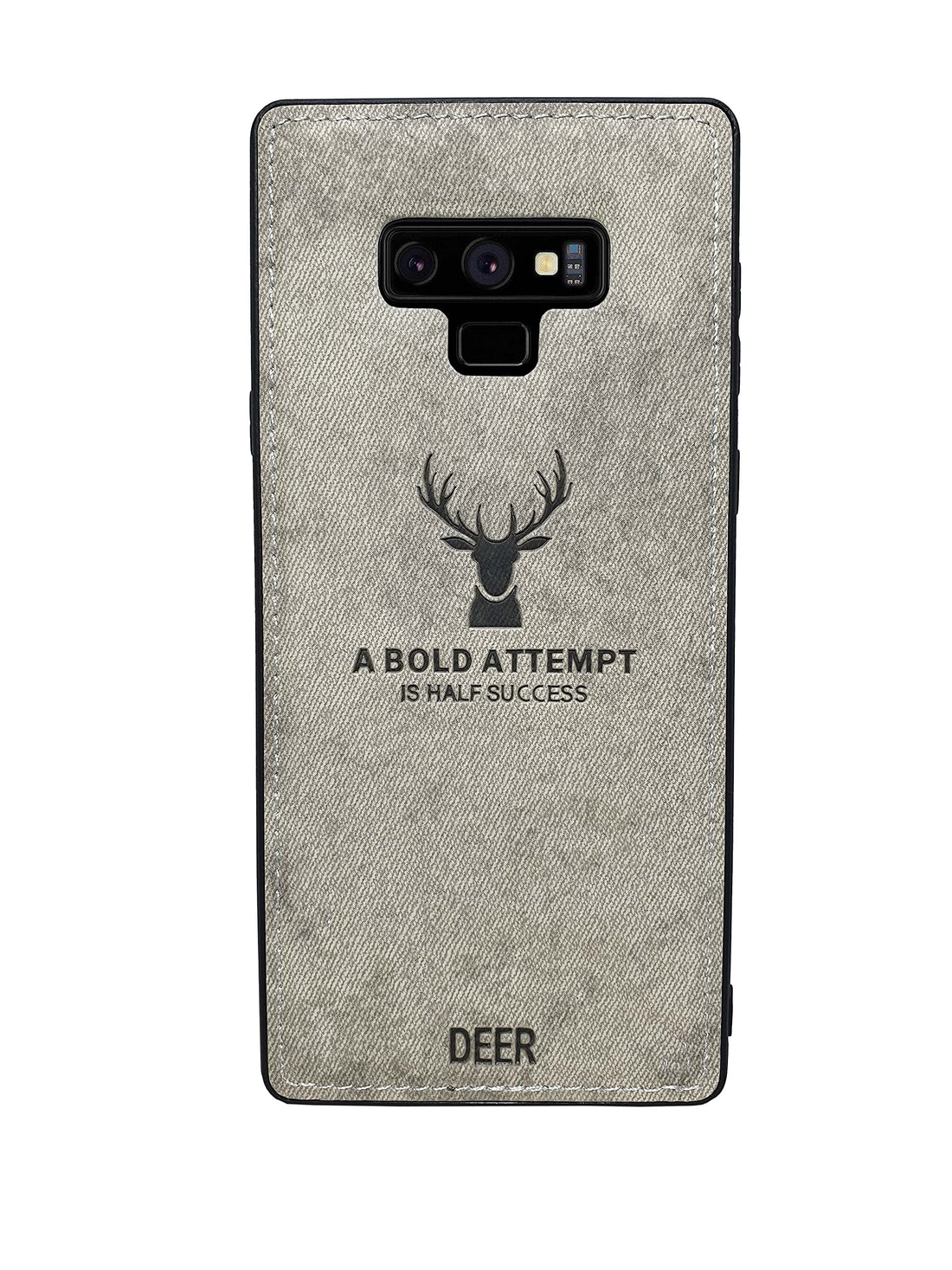 Luxury Soft Texture Patterned TPU Cloth Protective Case for Samsung Galaxy Note 9 Digital (Gray)