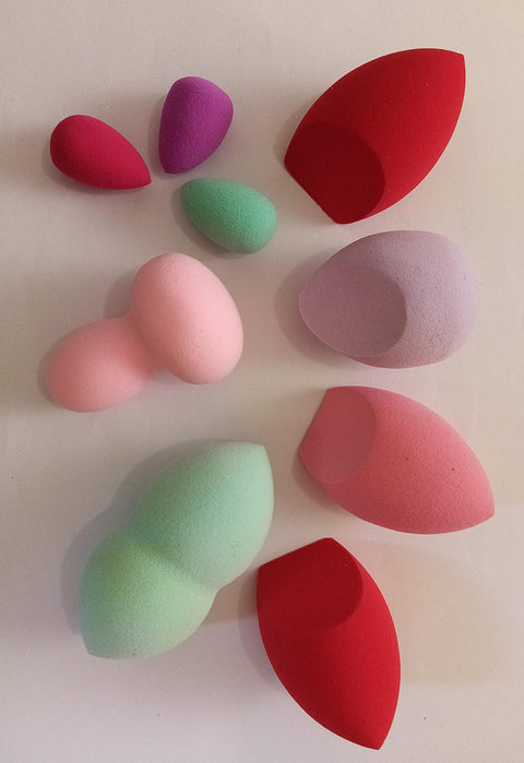9Pcs Makeup Beauty Blender Foundation Blending Sponge Multi color
