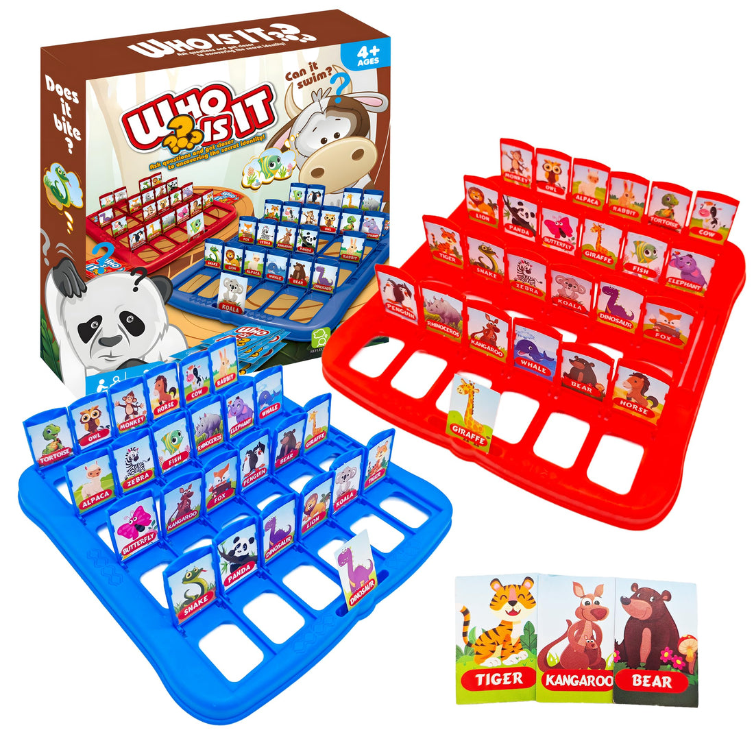 Guess Who Game for Kids,Animal Who is It Board Game for 2Players,Family Game
