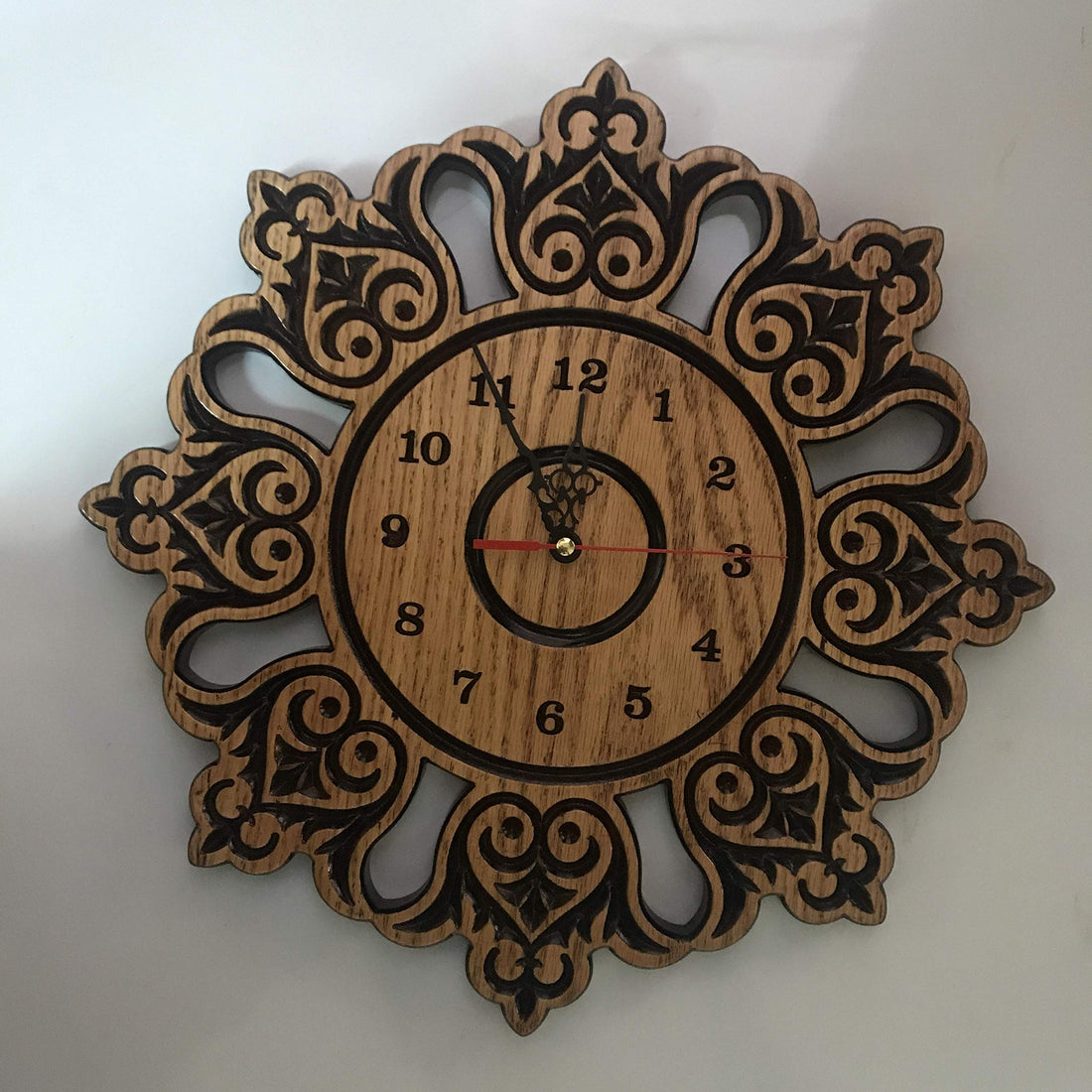 Other Wood Analog Wall Clock - Brown