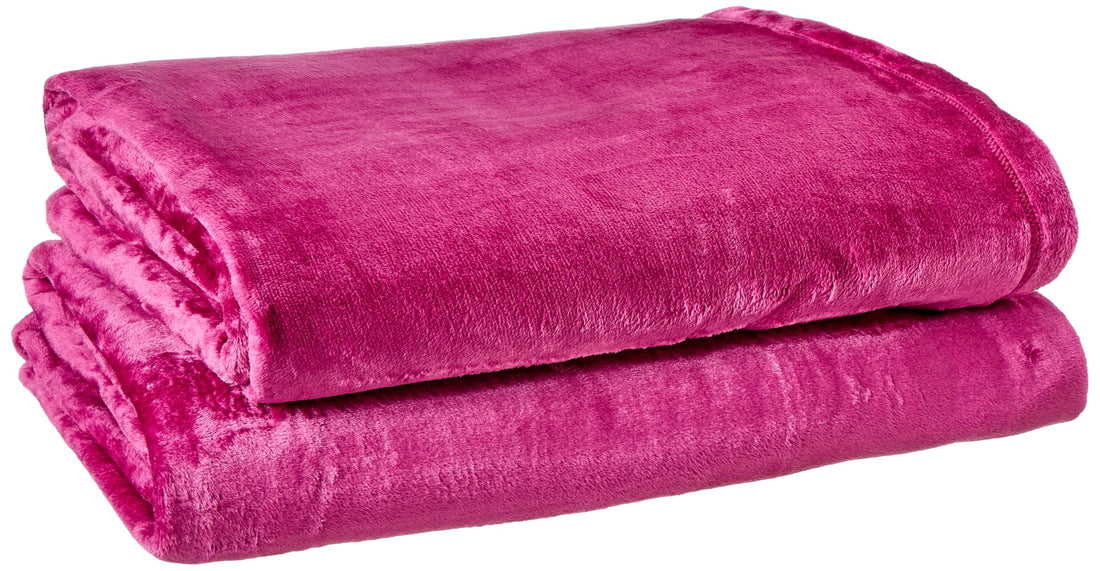 Miro Single Blanket Set 2-Pieces, Dark Red