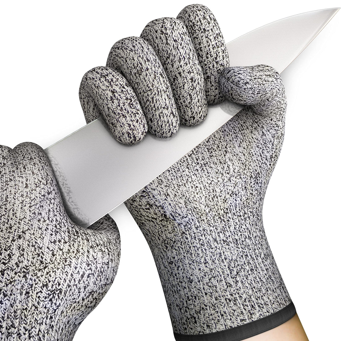 Tydi - Cut Resistant Gloves - Ambidextrous, Food Safe Gloves, Protective Safety Gloves - Food Preparation - Level 5 Protection - Machine Washable - Size Medium