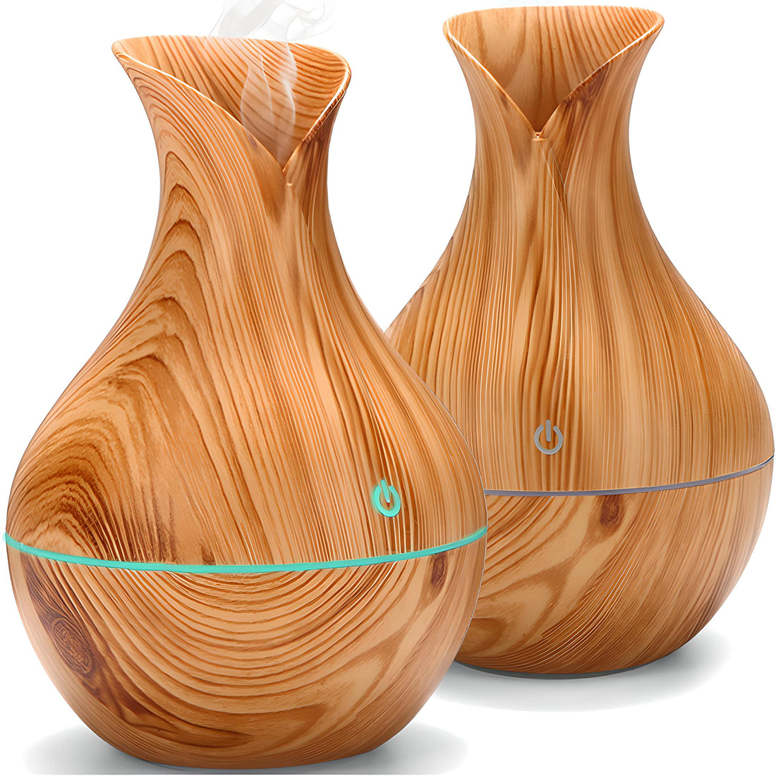 Retoo Aroma Diffuser, Ultrasonic Aromatherapy with Colours Light LED, Lighting, Humidifier 150 ml, Electric Oils Diffuser, Fragrance Oil, Aroma Essential Oils, Oil Burner for Home, Office, Wood