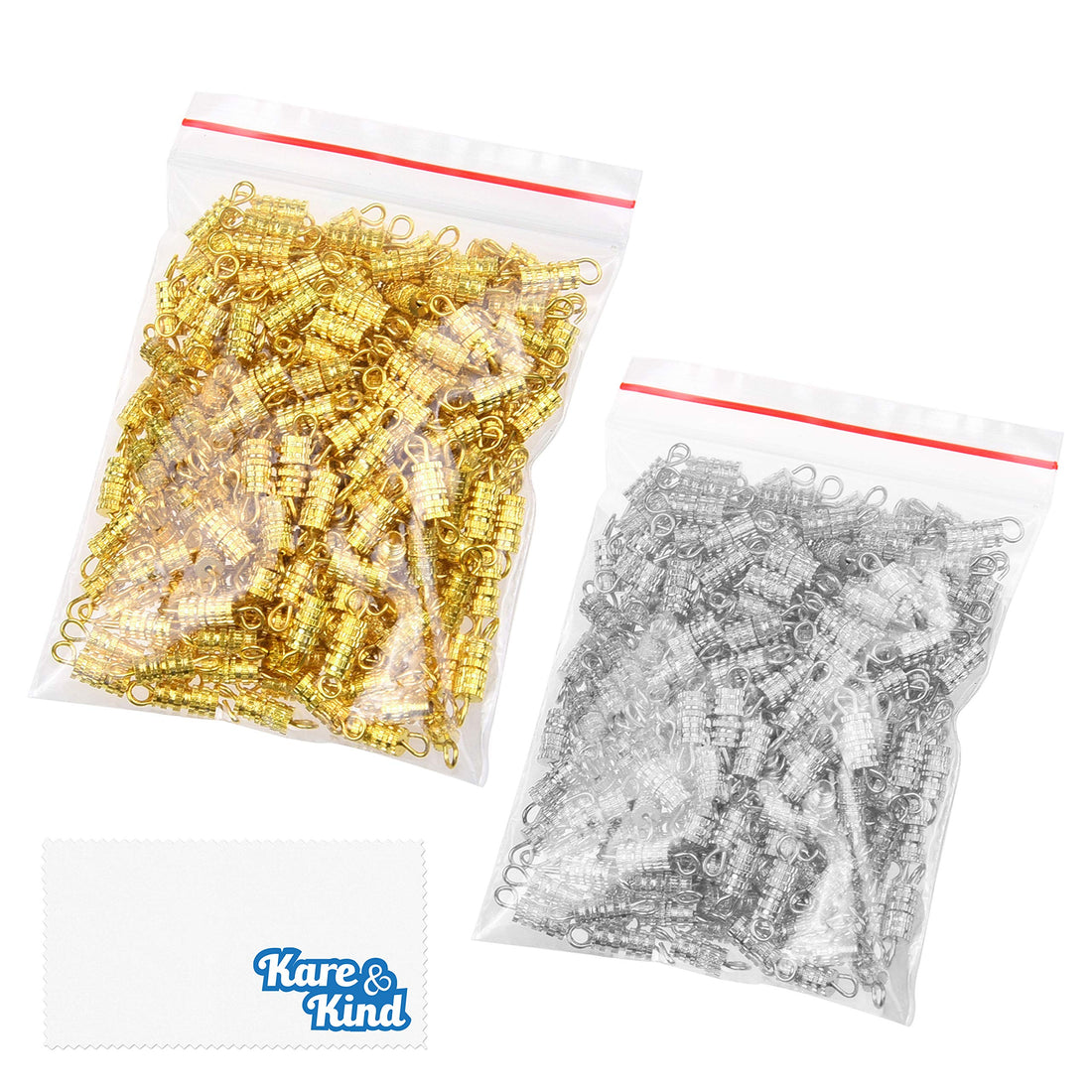 100 x Screw Clasps - Use for Crafts, Jewellery Making and Repairing - Ideal Connector for Necklaces, Bracelets and Anklets DIY