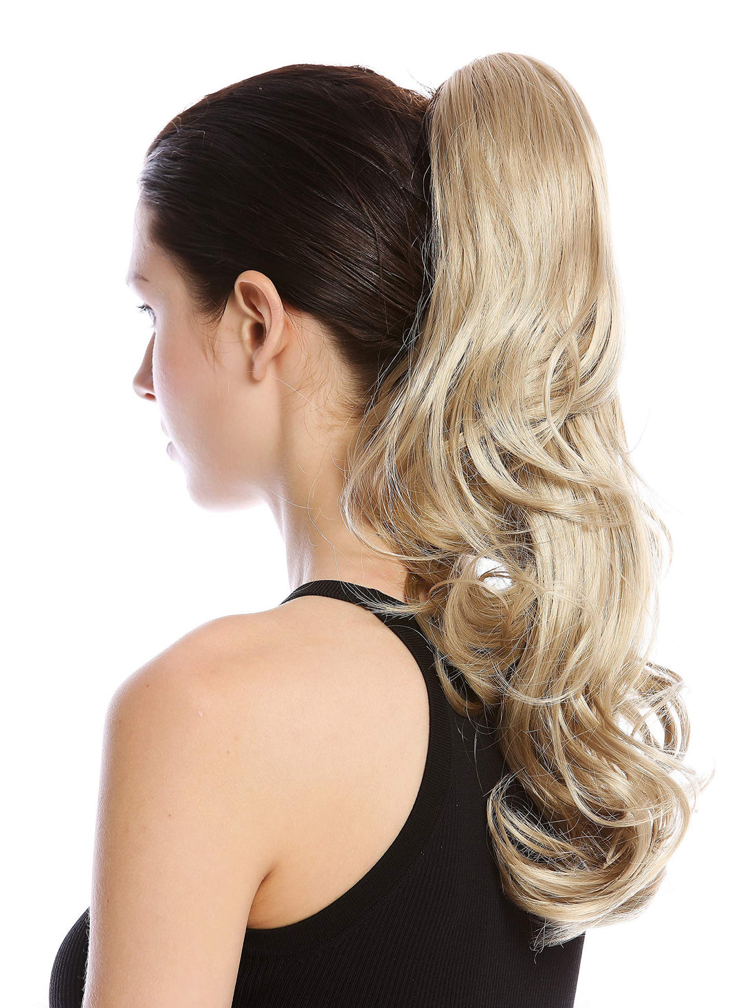 ECIF Ponytail Braid Long Wavy Light Ash Blonde 45 Cm