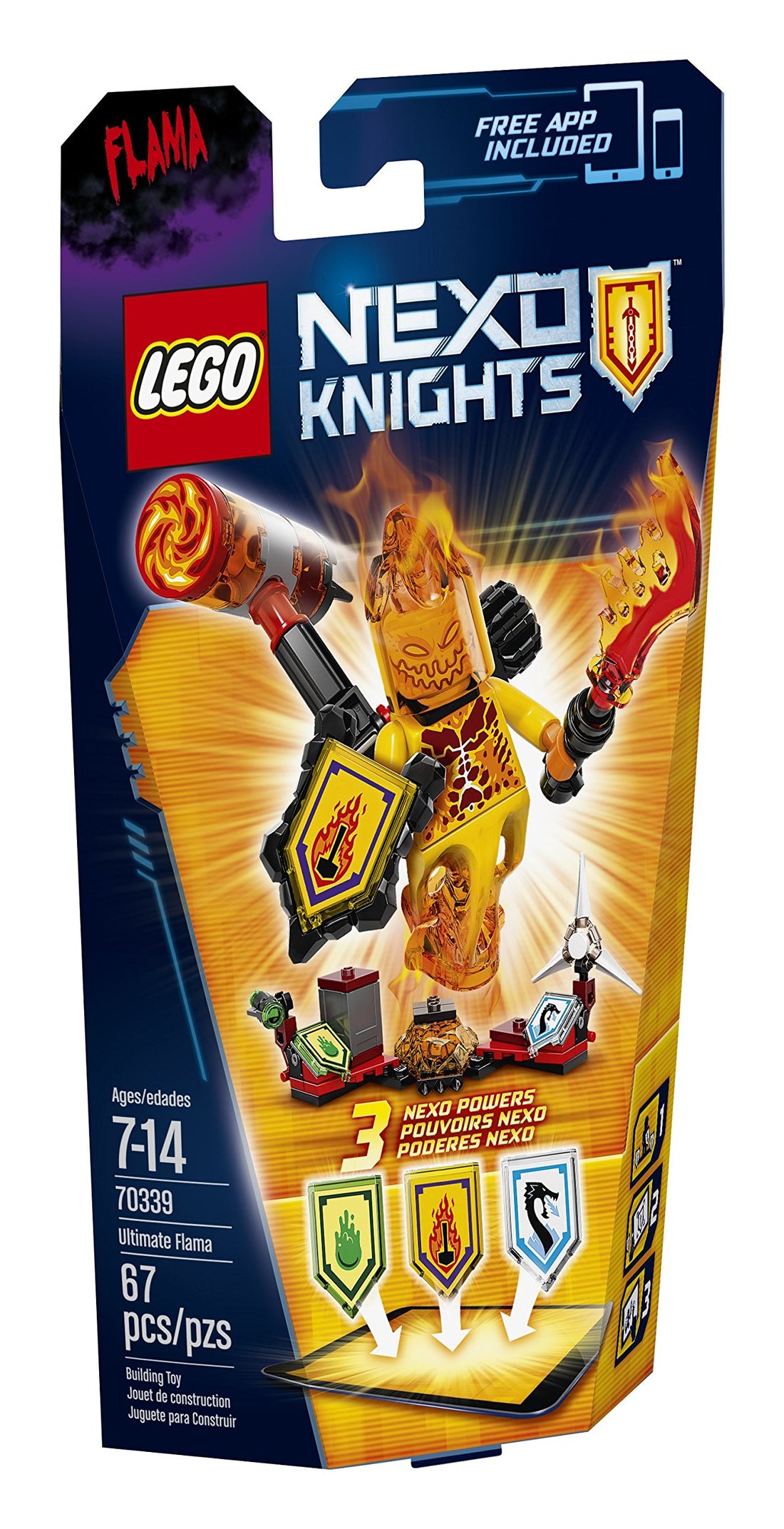 LEGO Nexo Knights 70339 Ultimate Flama Building Kit (67 Piece) by