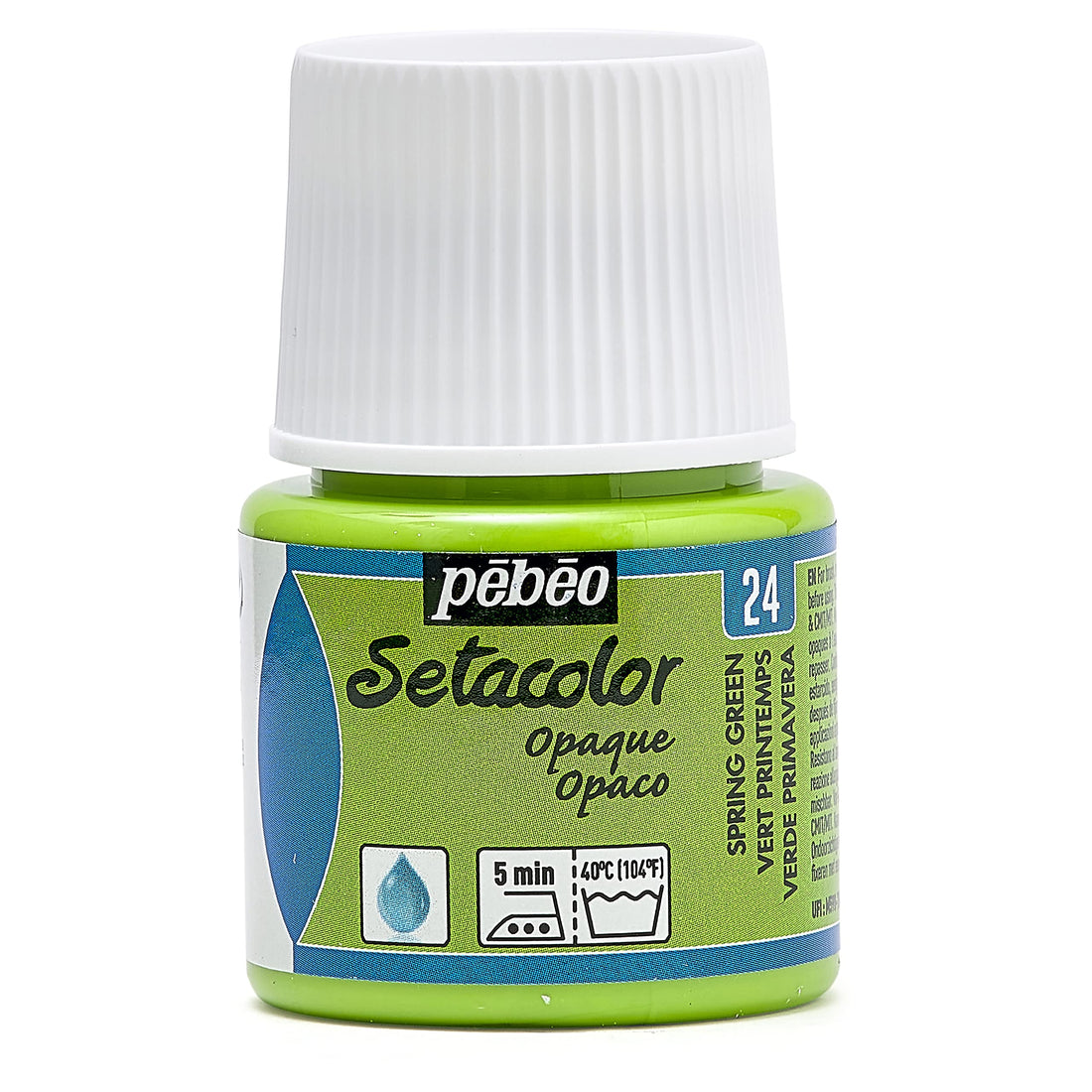 PEBEO 295-024 Setacolor Opaque Fabric Paint 45-Milliliter Bottle, Spring Green,Spring Green