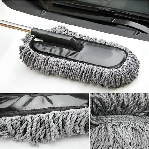 Car Cleaning Brush for Car Wash, Dust Removal Tool, Adjustable Microfiber Mop for Effectively Remove Dust and Comprehensive Care for Your Car