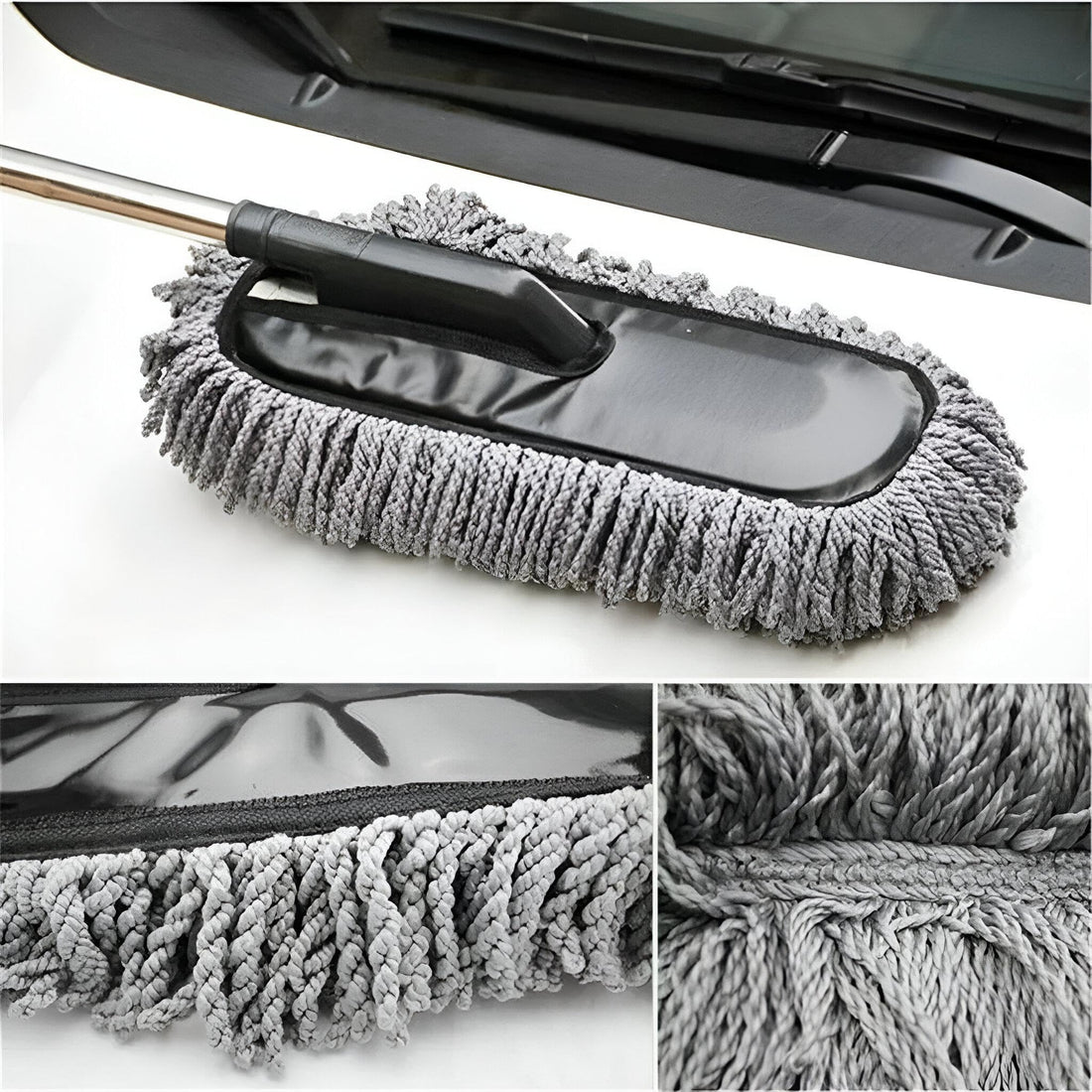 Car Cleaning Brush for Car Wash, Dust Removal Tool, Adjustable Microfiber Mop for Effectively Remove Dust and Comprehensive Care for Your Car