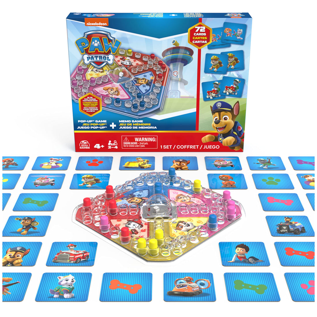 Spin Master PAW Patrol Memory & Pop-Up Game – Board Game & Fun Toy for Kids