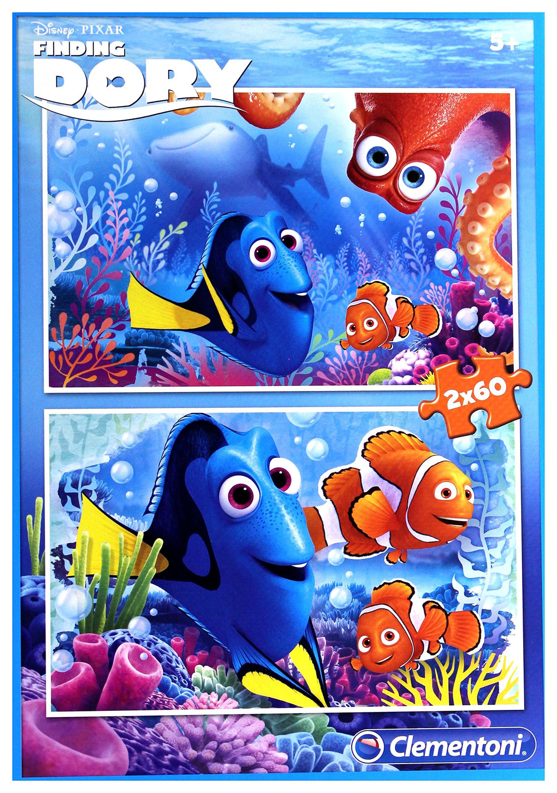 FINDING DORY PUZZEL 2X60 - VAR