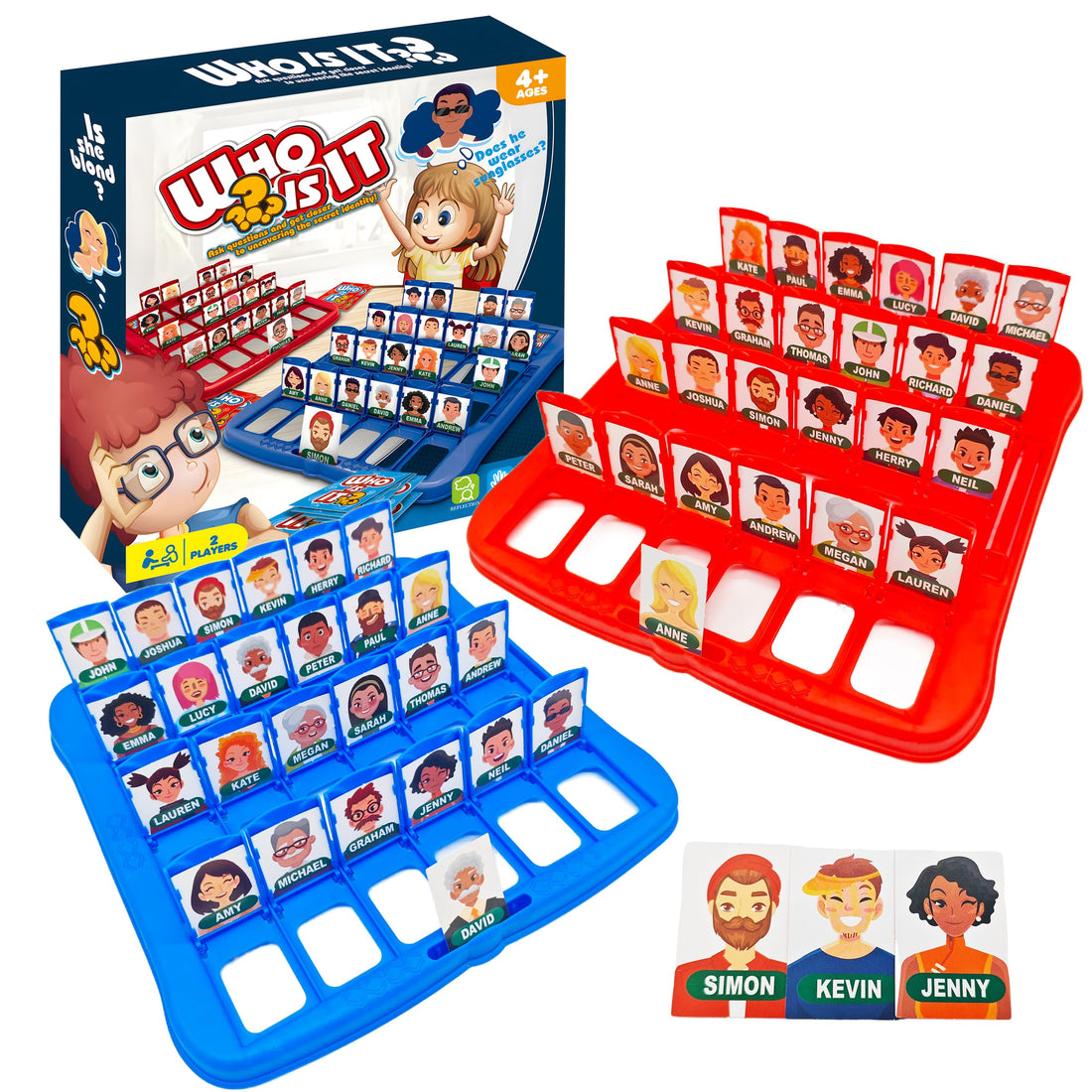 Guess Who Game for Kids,Who is It Board Game for 2Players,Family Game