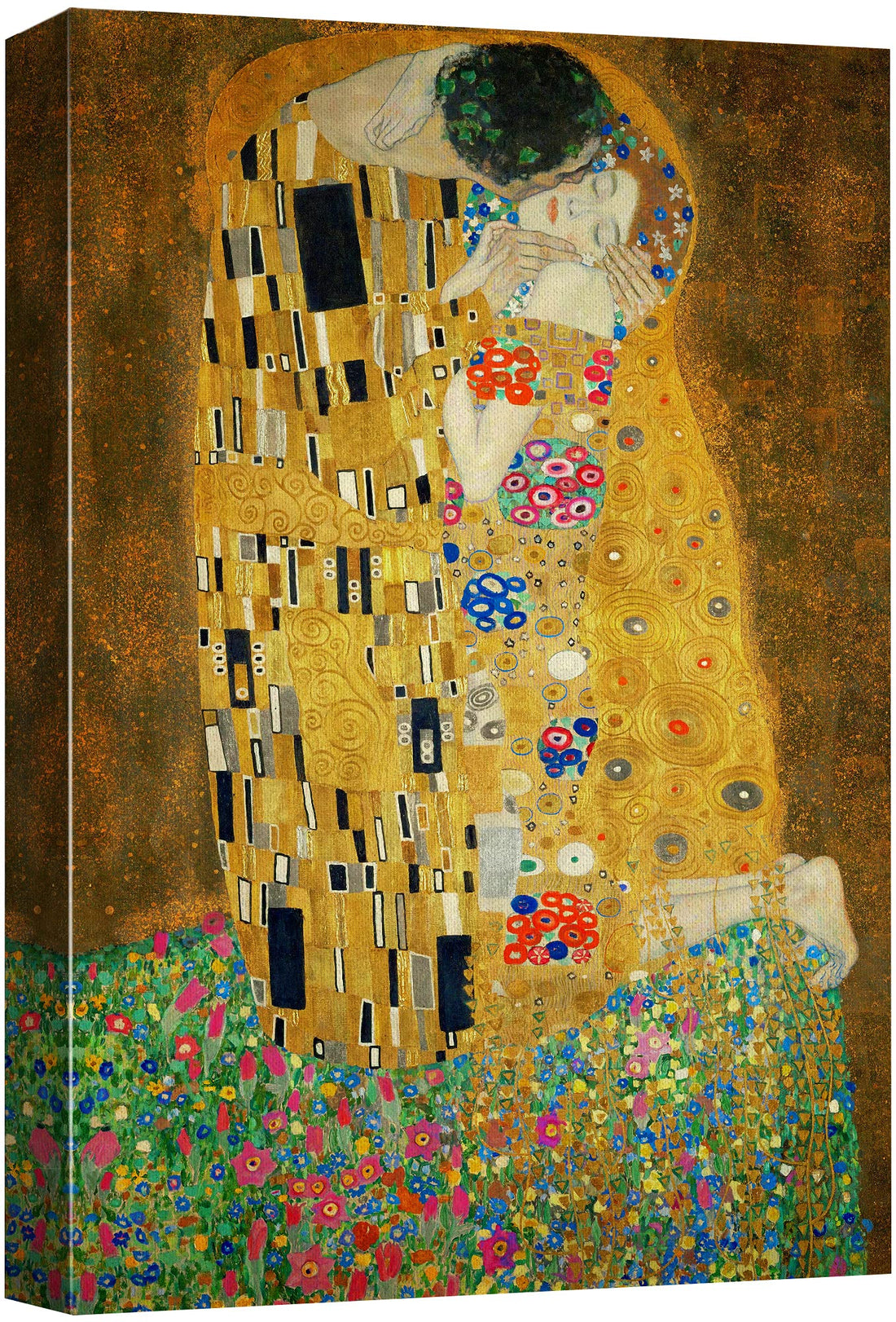 wall26 - The Kiss by Gustav Klimt Painting - Canvas Art Wall Art - 32"x48"