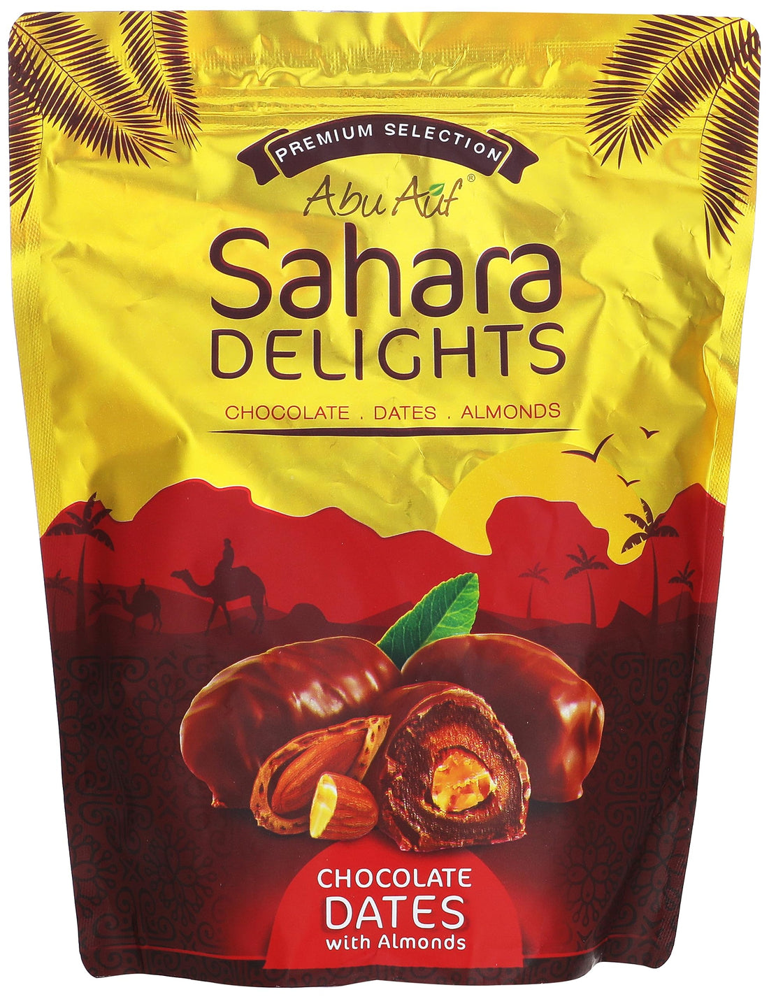 Abu Auf Sahara Delights Chocolate Dates with Almond - 300 gm