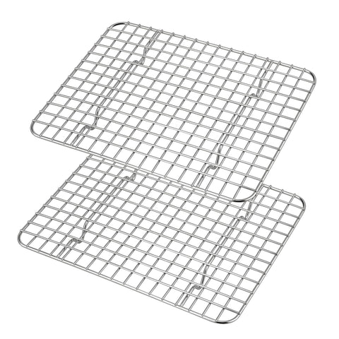 Oven Rack - Compact stainless steel grid for cooling, roasting and baking, designed for even heat circulation, perfectly sized for toaster ovens and dishwasher safe for faster cleanup (piece-2)