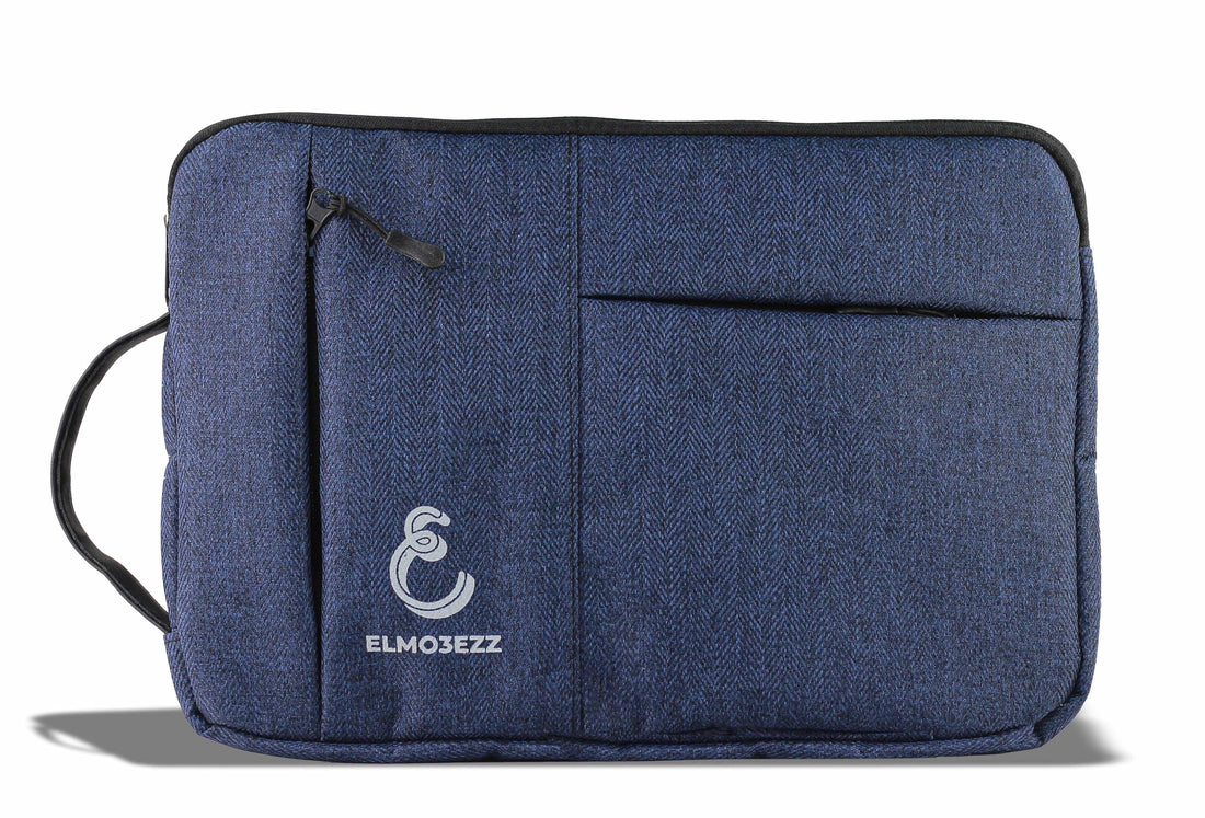 Laptop Sleeve Bag Compatible with MacBook Air/Pro, 13-13.3/14 inch Notebook, Compatible with MacBook Pro 14 inch M3 M2 M1 Chip Pro Max 2024-2021, Polyester Case with Pocket (BLUE)