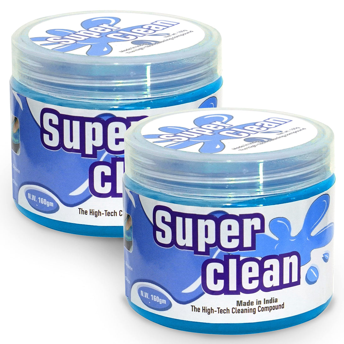 TULMAN Super Clean Magic Gel Cleaner for Keyboard Computer Laptop Remote Control Remove Dust (Blue, 160g) -2 Pack