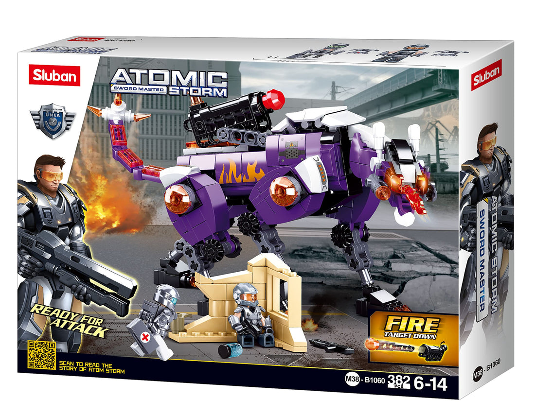 Sluban Atomic Storm(Sword Master) Blocks -Hunting Hours382Pcs 6+