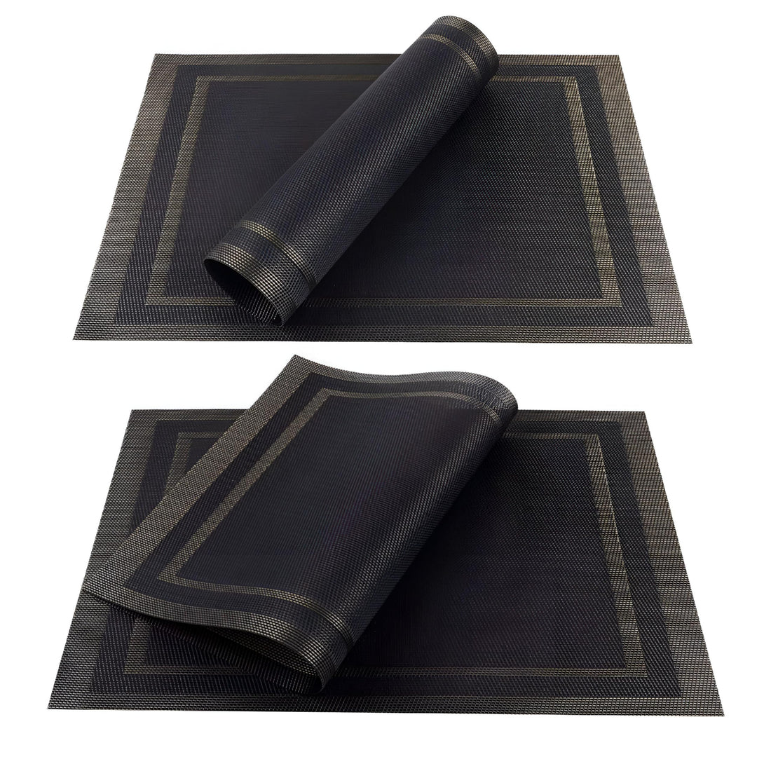 Dinner Placemats - Discover the Benefits of Waterproof Table Covers Made of High Quality PVC Material, Easy to Wash and Maintain, Perfect for Indoor and Outdoor Dining (4 Pack)