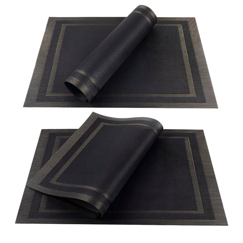 Dinner Placemats - Discover the Benefits of Waterproof Table Covers Made of High Quality PVC Material, Easy to Wash and Maintain, Perfect for Indoor and Outdoor Dining (4 Pack)