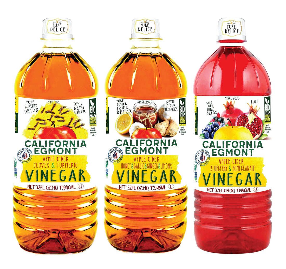 100% Organic Apple Cider Vinegar Set | Organic Keto Cedar Detox | Unfiltered & Clouded with Impurities | ACV | Pack of 3 | (Special Offer 30% Off) (3000g Three Pack, Flavour3)