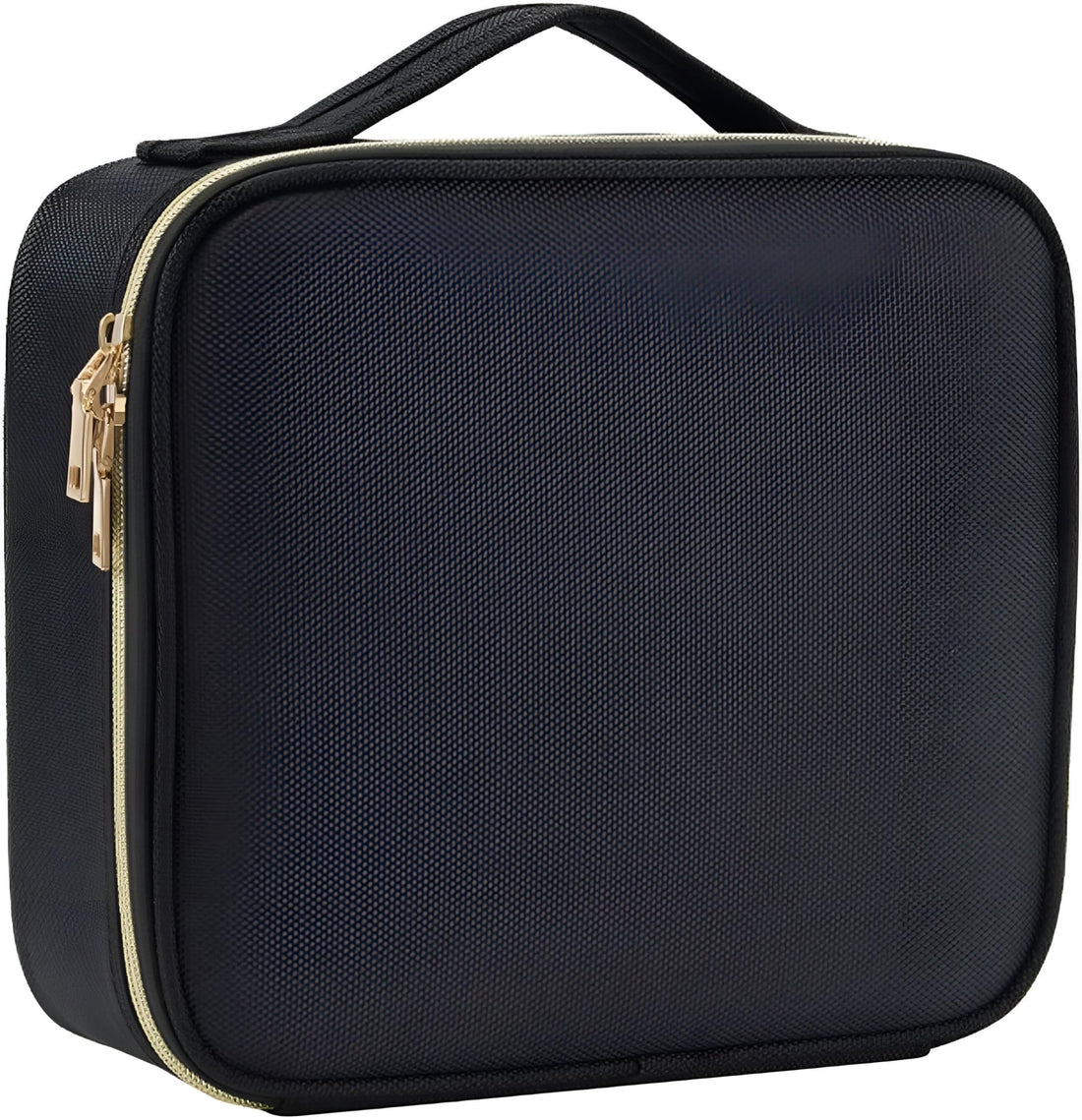 Girls Makeup Organizer - Designed with multiple compartments for beauty tools, waterproof exterior, quick-clean surface, compact yet roomy for home or travel in black