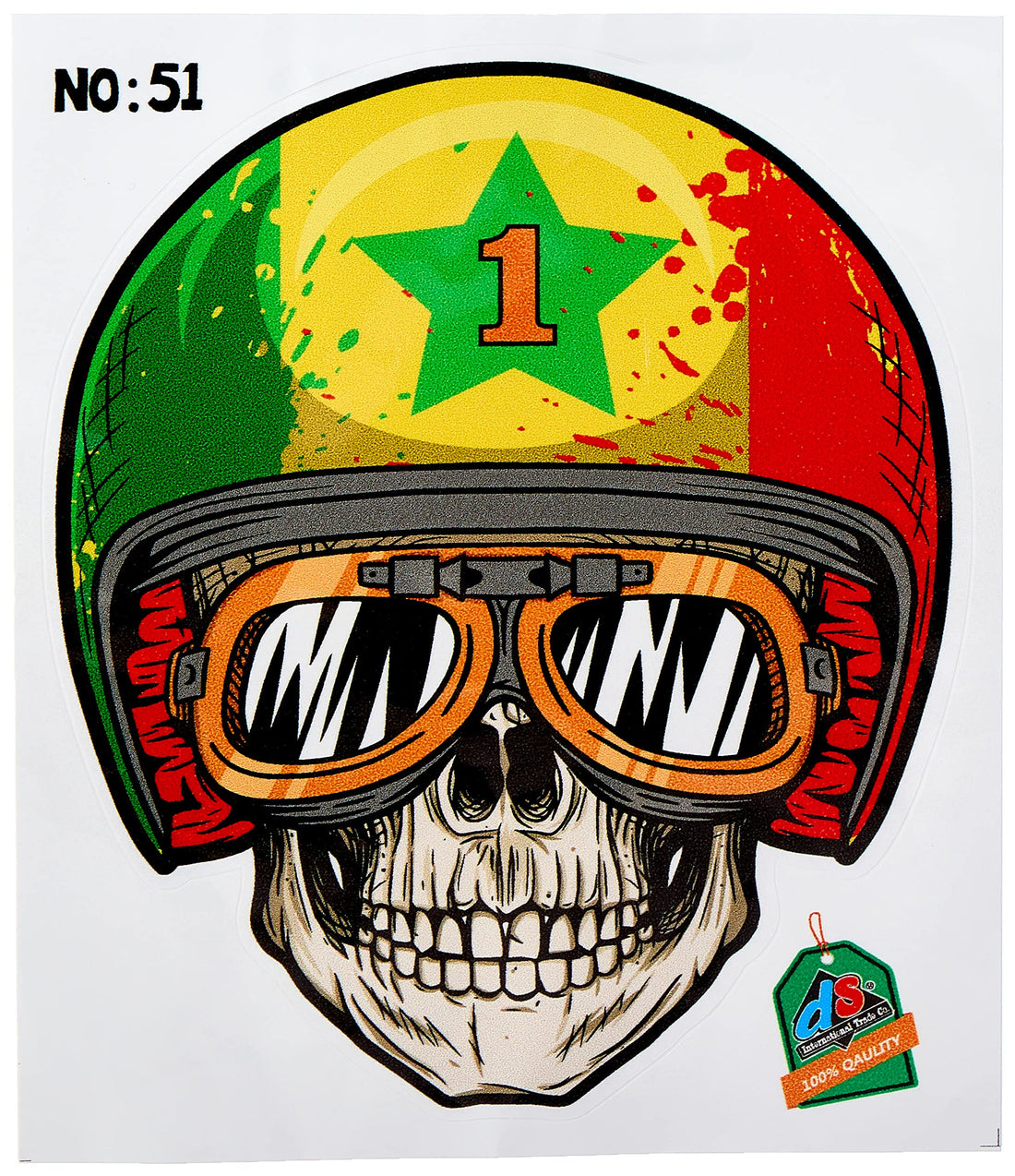 Skull Shaped Sticker for Car - Multi Colors