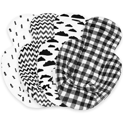Moro Moro 3 Infant Insert Compatible With 4Moms Mamaroo & Rockaroo – Car Seat Insert 2 Pack – Reversible Infant Car Seat Insert – Rockaroo & Mamaroo Newborn Insert – Soft Plush Minky Car Seat