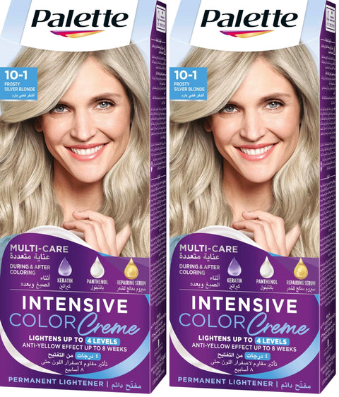 Palette Intensive Color Creme 10-1 Arctic Silver Blonde 50 ml (Pack of 2)