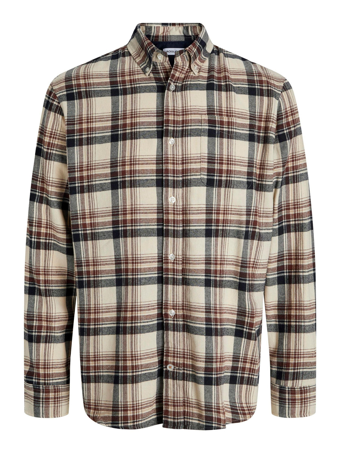 JACK & JONES Mens JJECLASSIC FLANNEL CHECK SHIRT LS SN Modern (pack of 1)