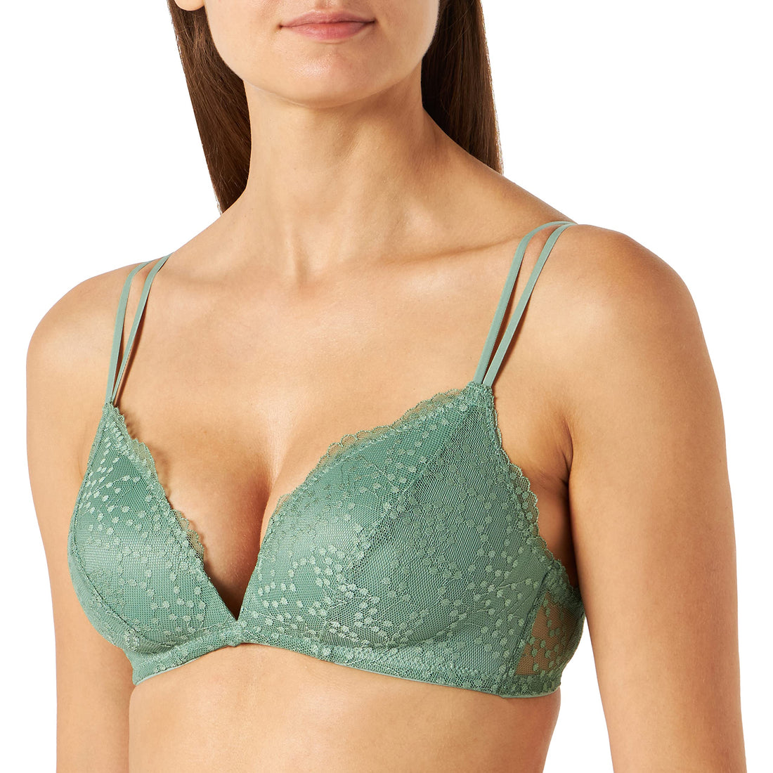 women'secret Women's Secret Natural Lace Triangle Bra 90B White