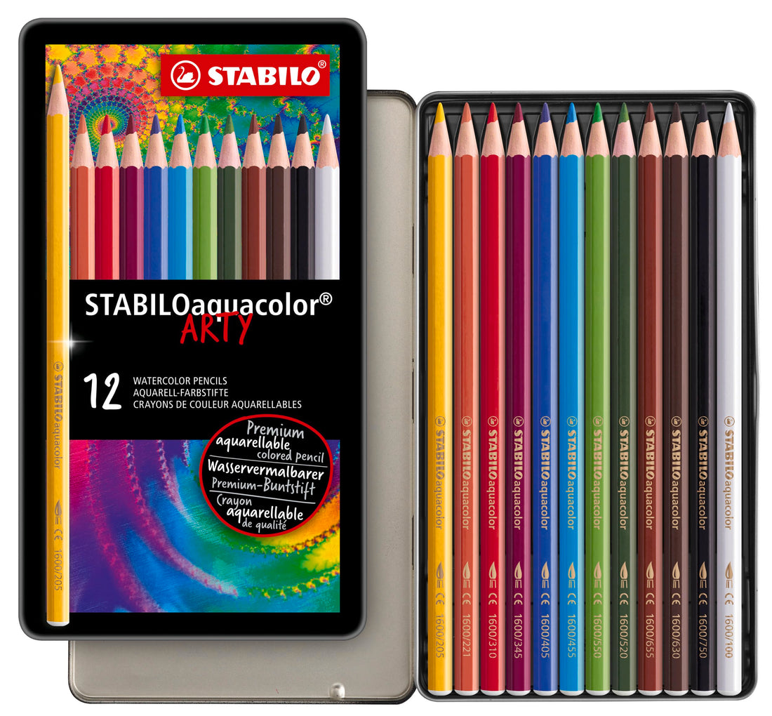 STABILOaquacolor Coloured Pencil Box - 12