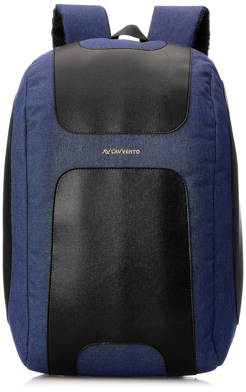 L'AVVENTO BG56L | Discovery Laptop Backpack | Fits up to 15.6? Laptops, Tablet & iPad Compartment, Safety Strap, Padded Laptop Compartment | Travel, Office & Daily Use | Blue
