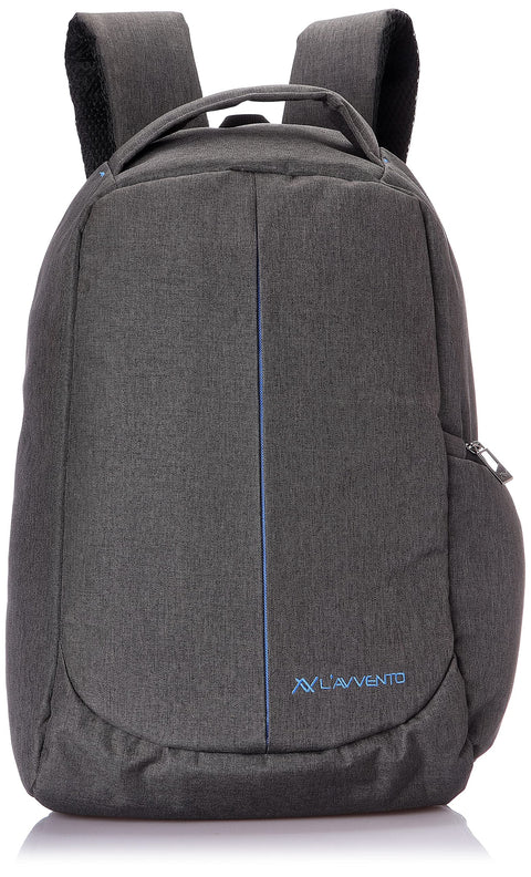 L'AVVENTO BG04A | Discovery Laptop Anti-Theft Backpack | Fits up to 15.6? Laptops, Padded Compartment, High-Quality Nylon | Travel, Office & Daily Use | Gray
