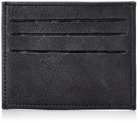 Wallet of own leather cards and Credit cards Black Plaid color Item No 405 - 1